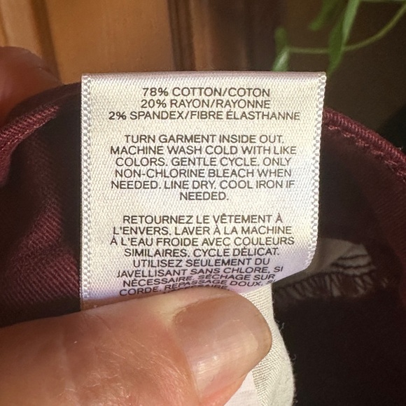 NWT Women's Express Mid Rise Stretch Leggings in Raisin, Size 14 - Picture 5 of 5